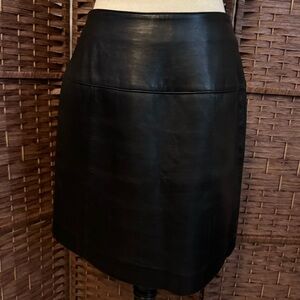 Valerie Stevens Petites New Zealand Lambskin 100% Leather Mini Skirt 10P Y2K
